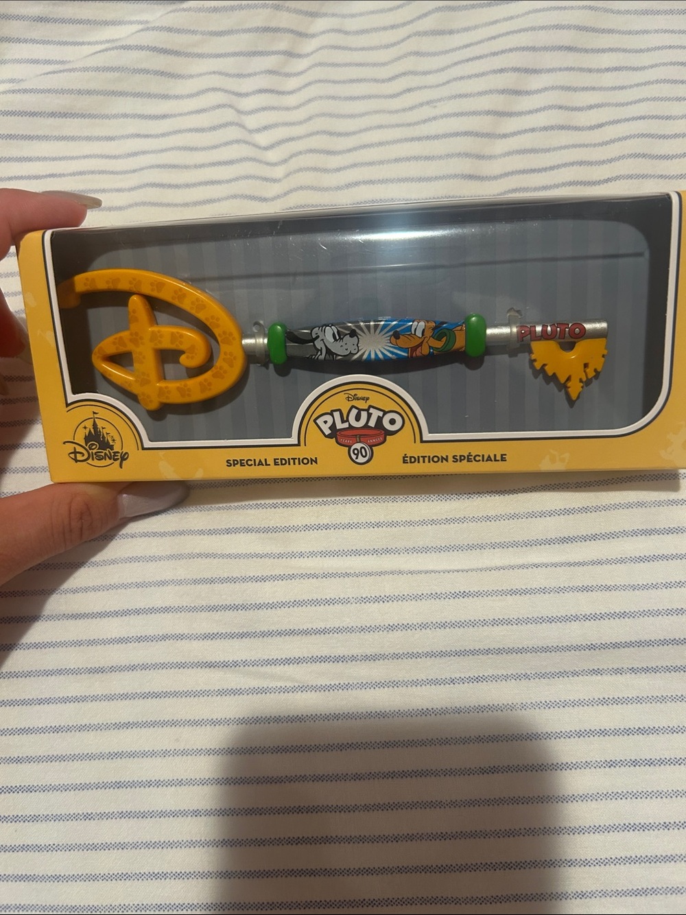 Disney Pluto Special Edition Yellow and Green Collectible Key